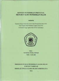 KONSEP PENDIDIKAN PRENATAL MENURUT ILMU PENDIDIKAN ISLAM