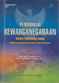 PENDIDIKAN KEWARGA NEGARAAN