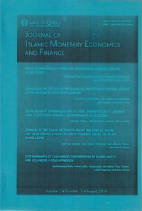 JOURNAL OF ISLAMIC MONETARY ECONOMICS AND FINANCE