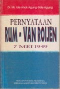 PERNYATAAN RUM-VAN ROIJEN 7 MEI 1949