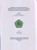 IMPLEMENTASI METODE MANHAJI DALAM
PEMBELAJARAN UNTUK MENINGKATKAN PEMAHAMAN
MATERI AL-QUR'AN HADITS KELAS V MI CITAMPERAS
KECAMATAN SUKARATU KABUPATEN TASIKMALAYA