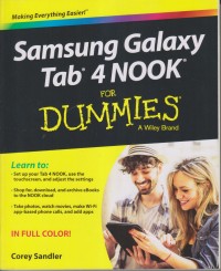 SAMSUNG GALAXY TAB 4 NOOK FOR DUMMIES