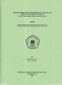 KONSEP PEMBARUAN PENDIDIKAN AGAMA ISLAM MENUJU MASYARAKAT MADANI