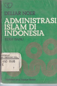 ADMINISTRASI ISLAM DI INDONESIA Edisi Baru