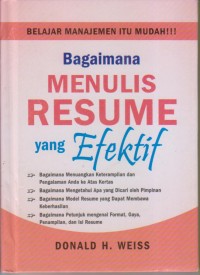 BAGAIMANA MENULIS RESUME YANG EFEKTIF