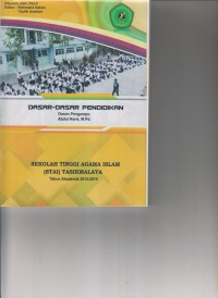 DASAR-DASAR PENDIDIKAN