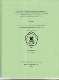 PENGARUH PEMBELAJARAN BERBASIS INFORMATION COMUNICATION AND TECHNOLOGY TERADAP PENINGKATAN KUALITAS BELAJAR SISWA KELAS 5