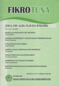 FIKROTUNA ; JURNAL ILMU AGAMA ISLAM DAN HUMANIORA