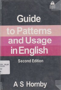 GUIDE TO PATTERNS AND USAGE IN ENGLISH