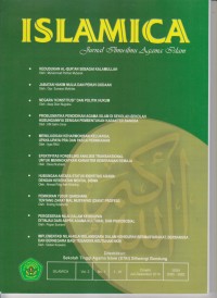 ISLAMICA ; JURNAL ILMU-ILMU AGAMA ISLAM