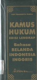 KAMUS HUKUM EDISI LENGKAP BAHASA BELANDA INDONESIA INGGRIS