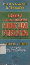 KITAB UNDANG-UNDANG HUKUM PERDATA