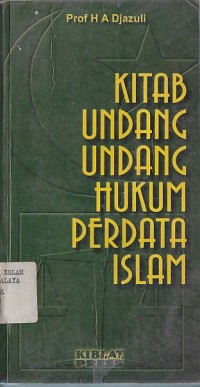 KITAB UNDANG-UNDANG HUKUM PERDATA ISLAM