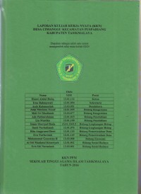 LAPORAN KULIAH KERJA NYATA (KKN) DESA CIMANGGU KECAMATAN PUSPAHIANG KABUPATEN TASIKMALAYA