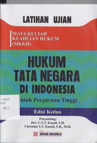 HUKUM TATA NEGARA DI INDONESIA (UNTUK PERGURUAN TINGGI) EDISI KEDUA