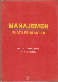 MANAJEMEN SUATU PENGANTAR