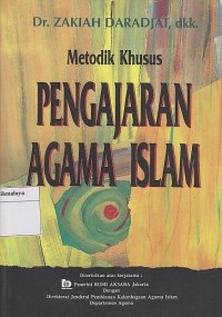 METODIK KHUSUS PENGAJARAN AGAMA ISLAM