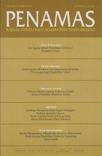 PENAMAS ; JURNAL PENELITIAN AGAMA DAN MASYARAKAT