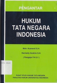 PENGANTAR HUKUM TATA NEGARA INDONESIA