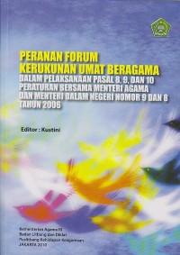 PERANAN FORUM KERUKUNAN UMAT BERAGAMA