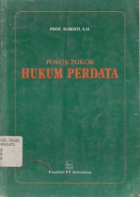 POKOK-POKOK HUKUM PERDATA