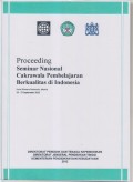 PROCEEDING SEMINAR NASIONAL CAKRAWALA PEMBELAJARAN BERKUALITAS DI INDONESIA