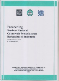 PROCEEDING SEMINAR NASIONAL CAKRAWALA PEMBELAJARAN BERKUALITAS DI INDONESIA