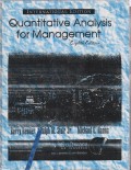 QUANTITATIVE ANALYSIS FOR MANAGEMEN