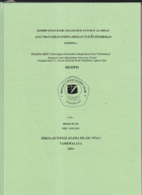 KONSEP INSAN KAMIL DALAM QUR'AN SURAT AL-IMRAN AYAT 190-191 RELEVANSINYA DENGAN TUJUAN PENDIDIKAN