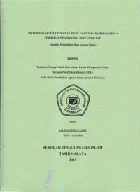 KONSEP AL-QUR'AN SURAT ALFATH AYAT 29 DAN IMPLIKASINYA TERHADAP PROFESIONALISME GURU PAI