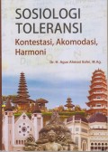 SOSIOLOGI TOLERANSI Kontestasi, Akomodasi, Harmoni