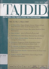 TAJDID (JURNAL ILMU-ILMU AGAMA ISLAM DAN KEBUDAYAAN)