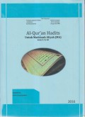 AL-QUR'AN HADIS UNTUK MADRASAH ALIYAH