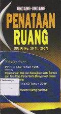 UNDANG-UNDANG PENATAAN RUANG ( UU RI No. 26 th.2007 )