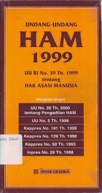 UNDANG-UNDANG HAM 1999