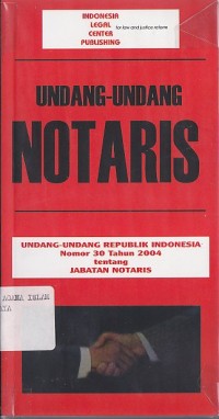 UNDANG-UNDANG NOTARIS