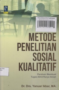 METODE PENELITIAN SOSIAL KUALITATIF