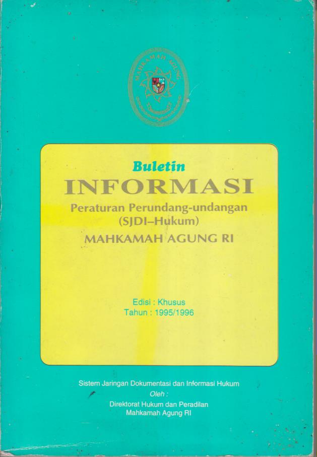 Buletin INFORMASI Peraturan Perundang-undangan