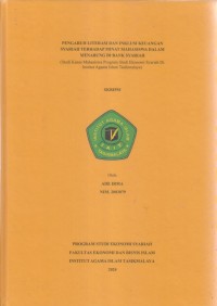 PENGARUH LITERASI DAN INKLUSI KEUANGAN
SYARIAH TERHADAP MINAT MAHASISWA DALAM
MANABUNG DI BANK SYARIAH