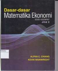 DASAR- DASAR MATEMATIKA EKONOMI