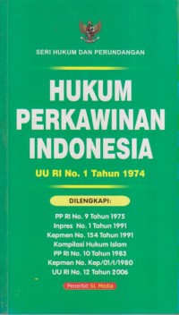 HUKUM PERKAWINAN INDONESIA UU RI No.1 Tahun 1974