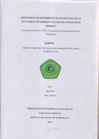 IMPLEMENTASI PENDIDIKAN HUMANIS PADA MATA
PELAJARAN PENDIDIKAN AGAMA ISLAM DAN BUDI PEKERTI