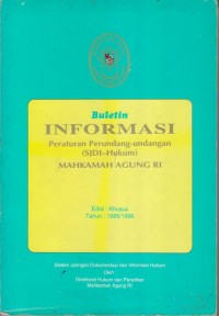 Buletin INFORMASI Peraturan Perundang-undangan