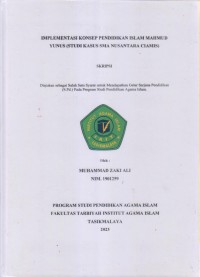 IMPLEMENTASI KONSEP PENDIDIKAN ISLAM MAHMUD
YUNUS (STUDI KASUS SMA NUSANTARA CIAMIS)