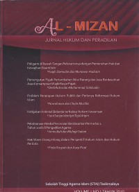 AL-MIZAN - JURNAL HUKUM DAN PERADILAN  ( VOLUME I NO.2 TAHUN 2010  )
