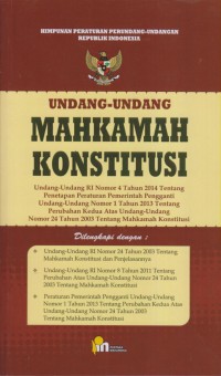 UNDANG-UNDANG MAHKAMAH KONSTITUSI