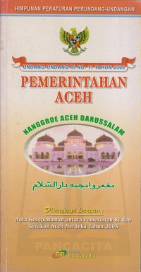 PEMERINTAHAN ACEH NANGGROE ACEH DARUSSALAM
