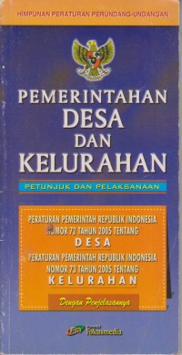 PEMERINTAHAN DESA DAN KELURAHAN