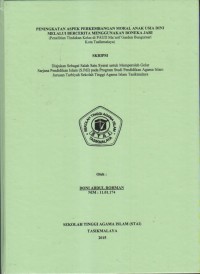 PENINGKATAN ASPEK PERKEMBANGAN MORAL ANAK USIA DINI MELALUI BERCERITA MENGGUNAKAN BONEKA JARI