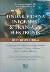 TINDAK PIDANA INFORMASI & TRANSAKSI ELEKTRONIK